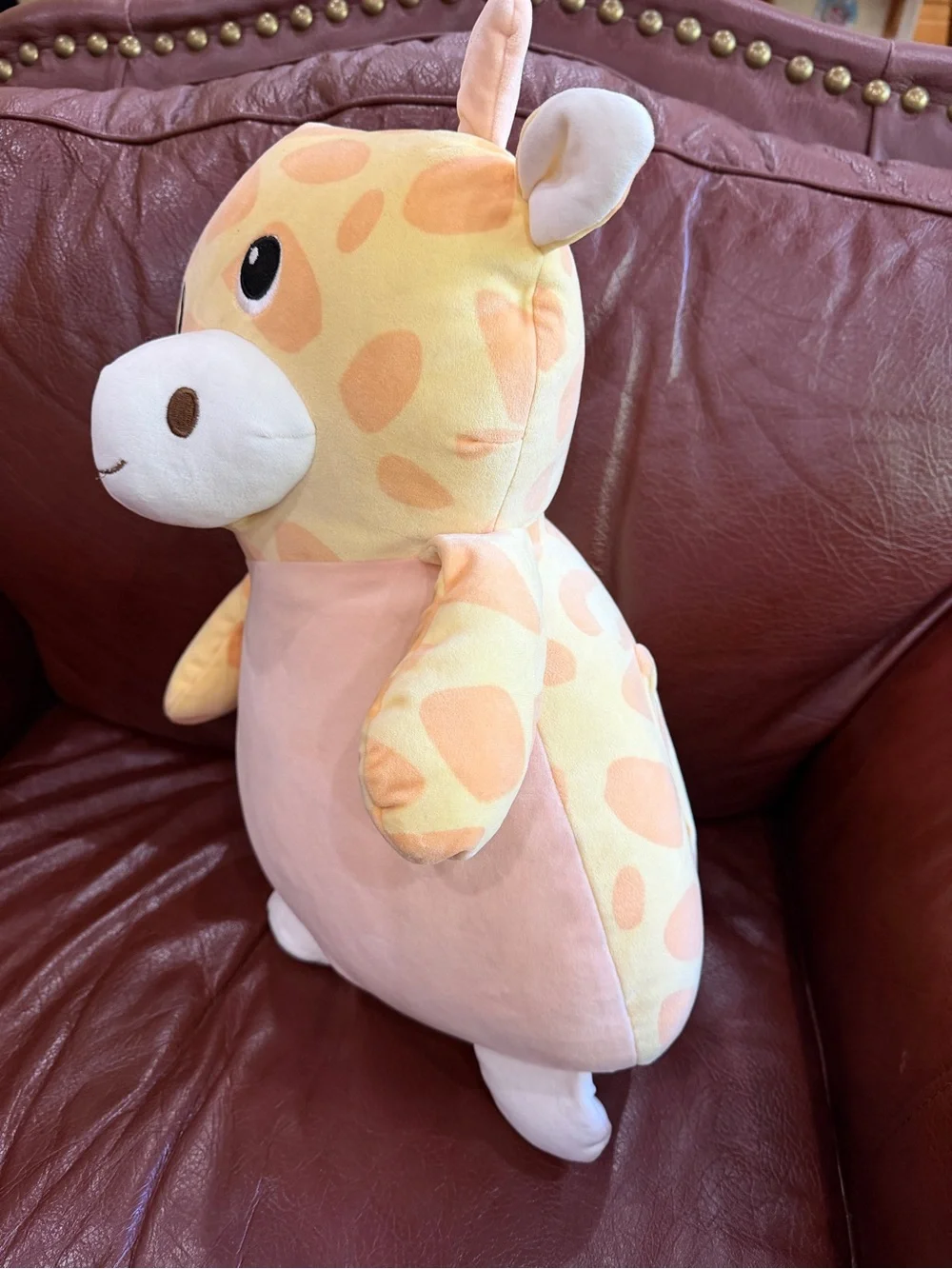 Plush Yellow Giraffe Cuddly Stuffed Animal by Bee Happy